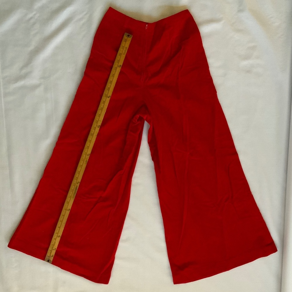 1970s velvet bell bottoms